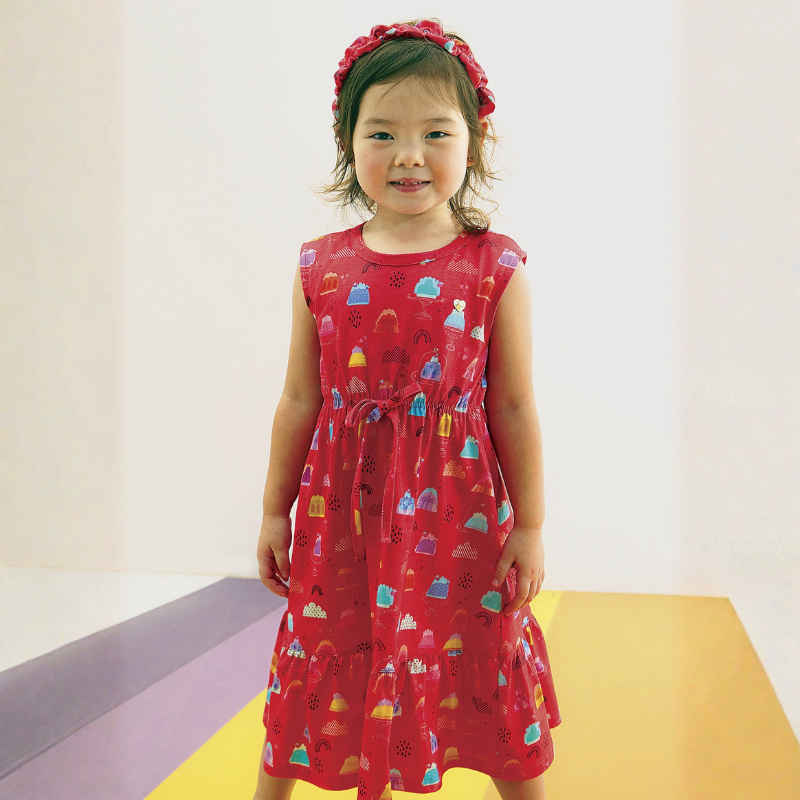 Vestido Infantil Menina Gelatina Alphabeto