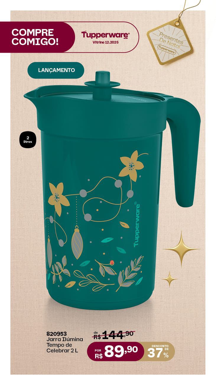 Jarra ilumina Natal 2 litros