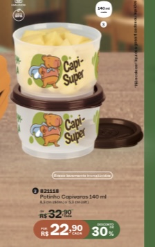 Potinhos Capivara 160ml