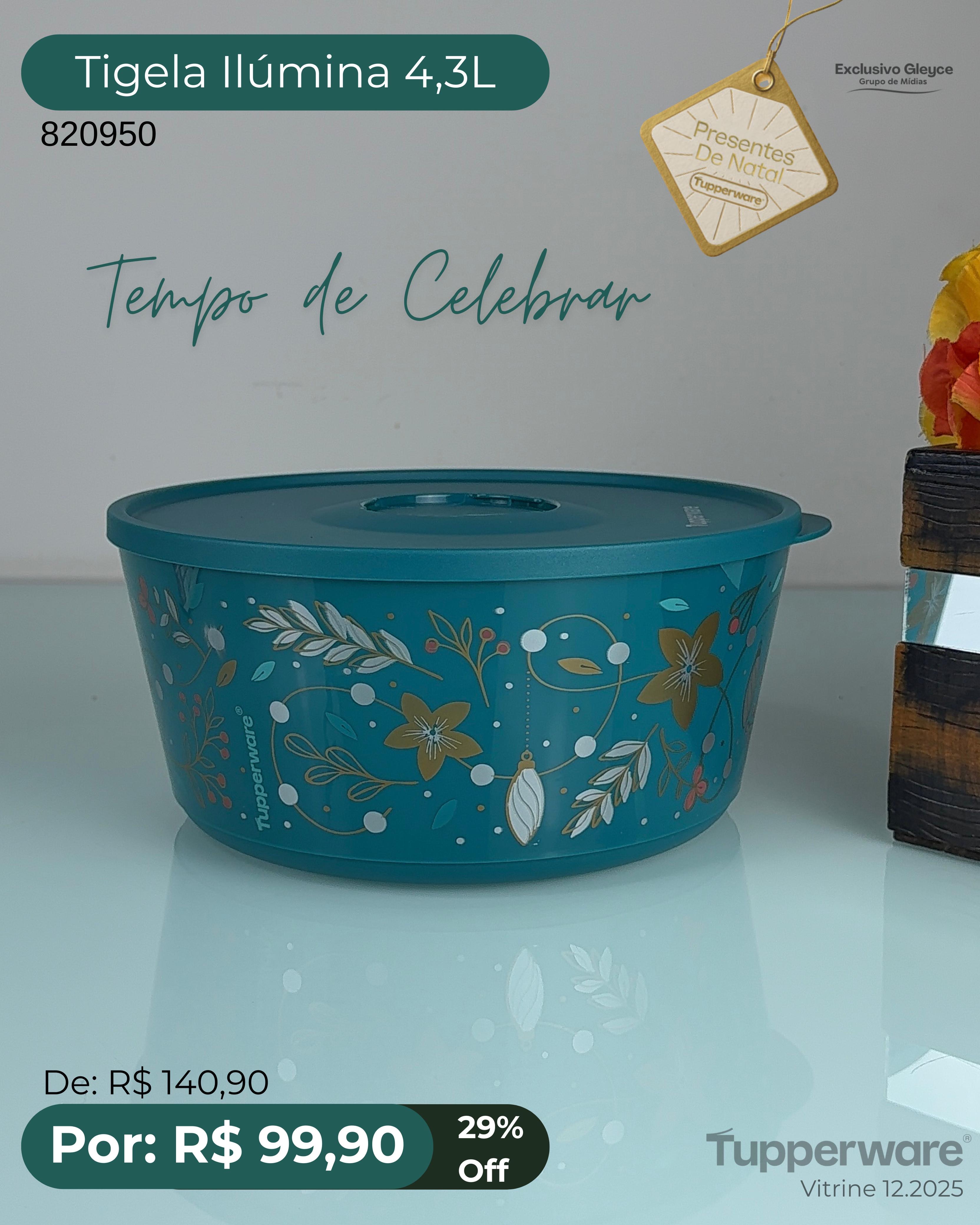 Tigela ilumina Natalina 4.2 litros