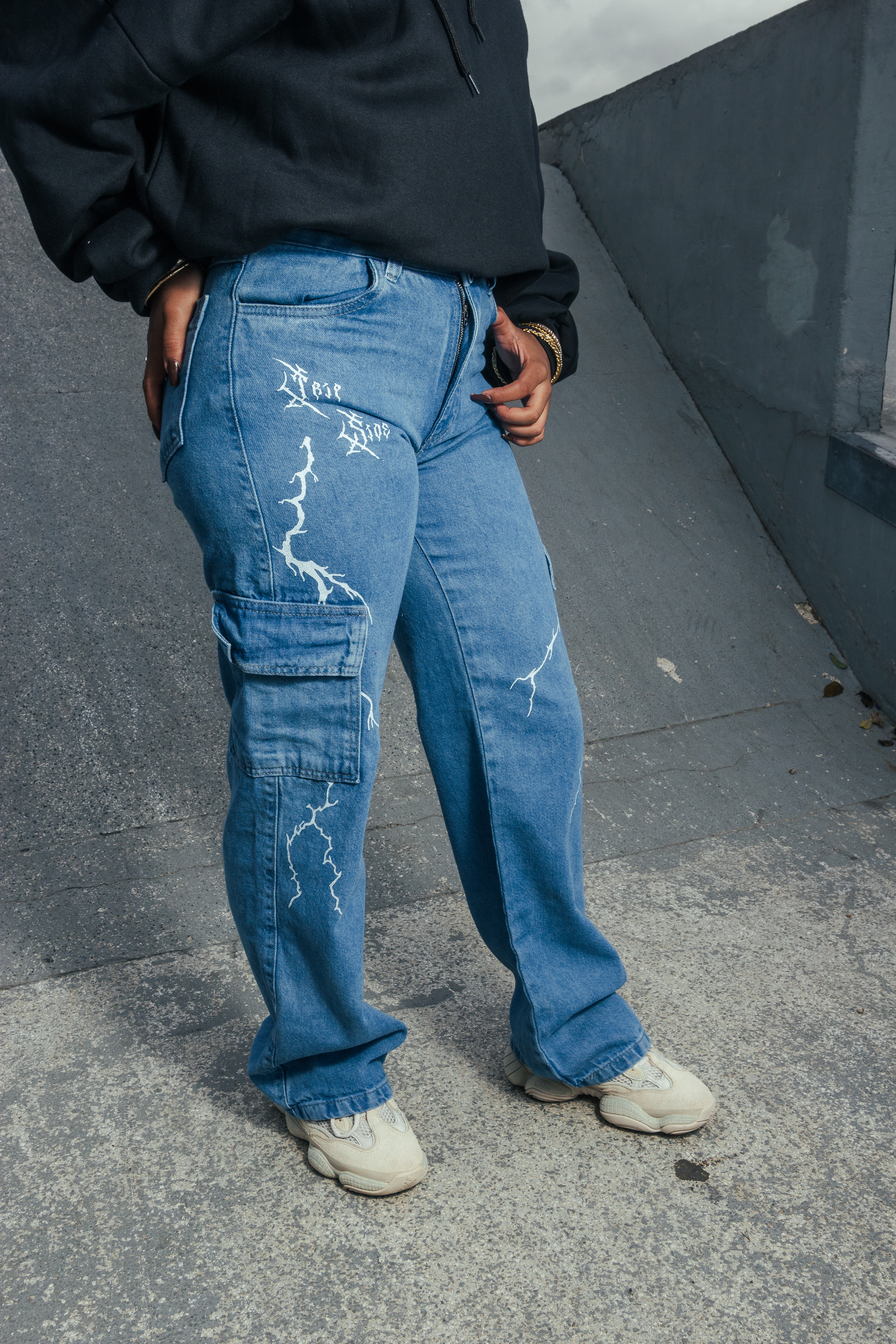 Cargo Jeans Feminina