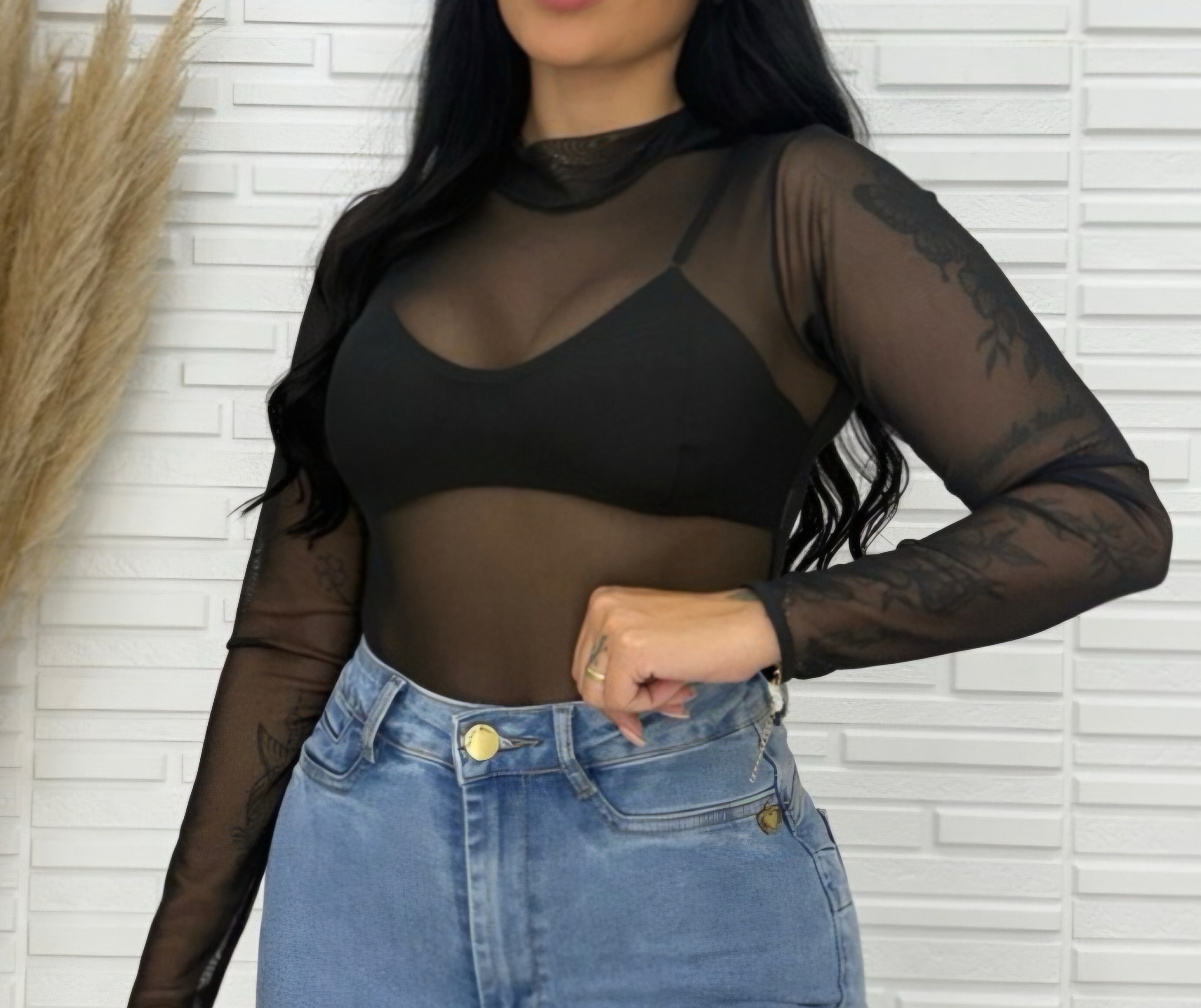 Body tule slim e plus size