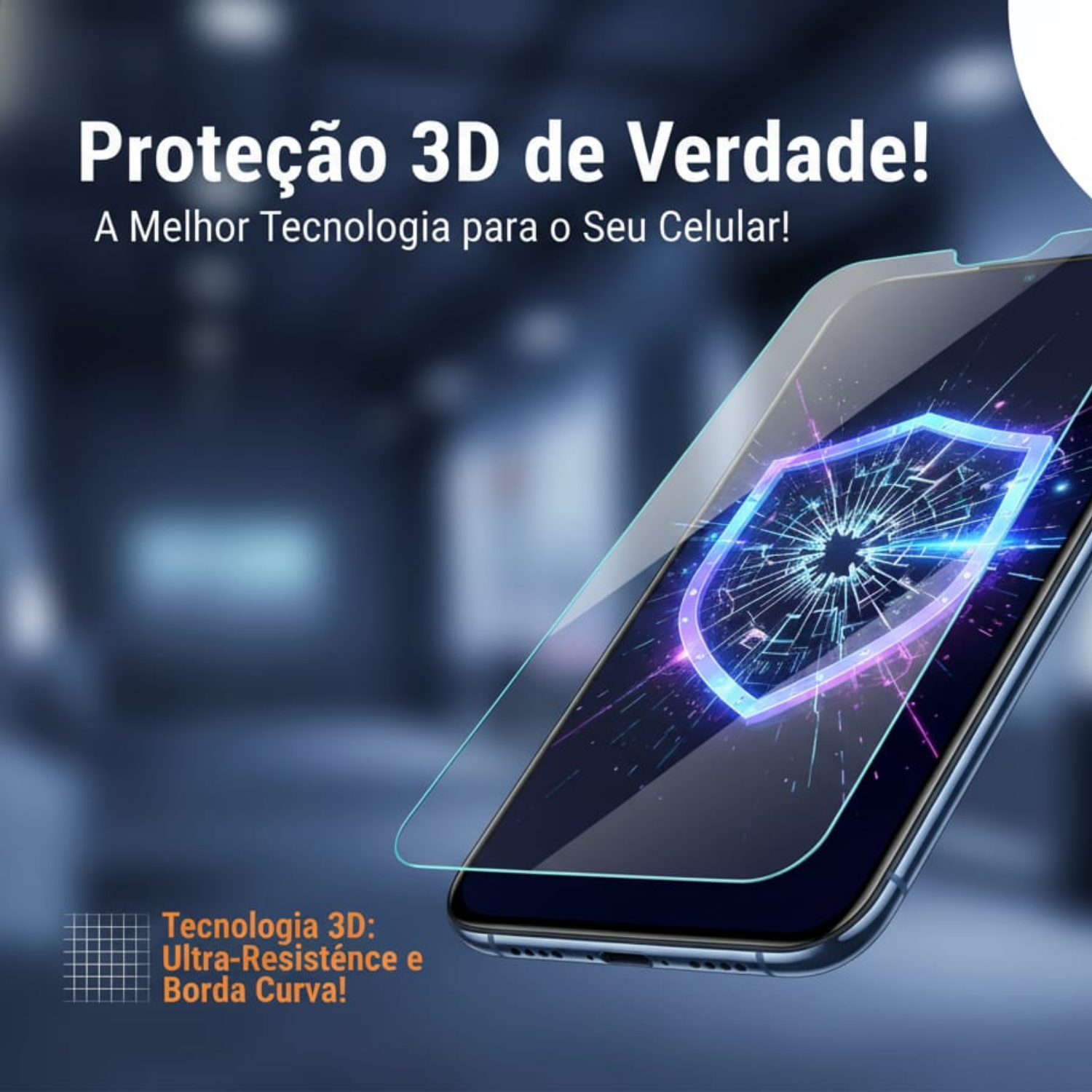 Película 3D para todas as marcas/modelo de celulares